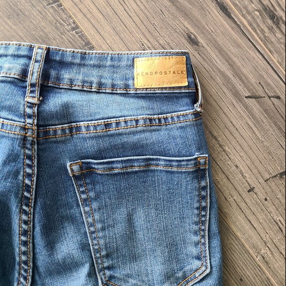 Embroidered High Waist Cropped Skinny Jeggings 000 - Picture 12 of 12